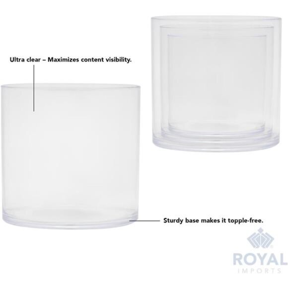 Royal Imports Flower Acrylic Vase Decorative Centerpiece for Home or Wedding - Picture 3 of 7